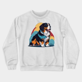 Bernese Mountain Dog Portrait Crewneck Sweatshirt